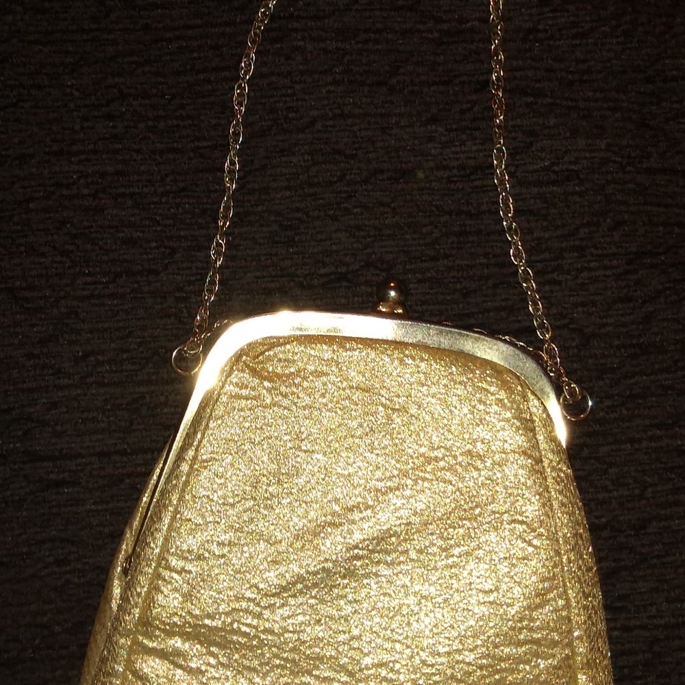 Vintage Wearwell gold tone evening bag purse - Picture 5 of 7